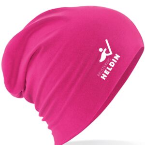 Beanie pink – BrustkrebsHeldin Logo
